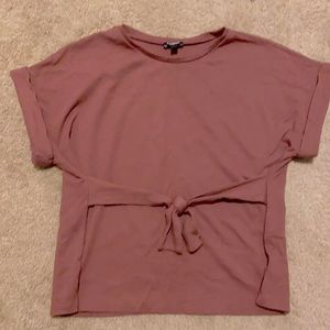 Mauve front tie Women’s top